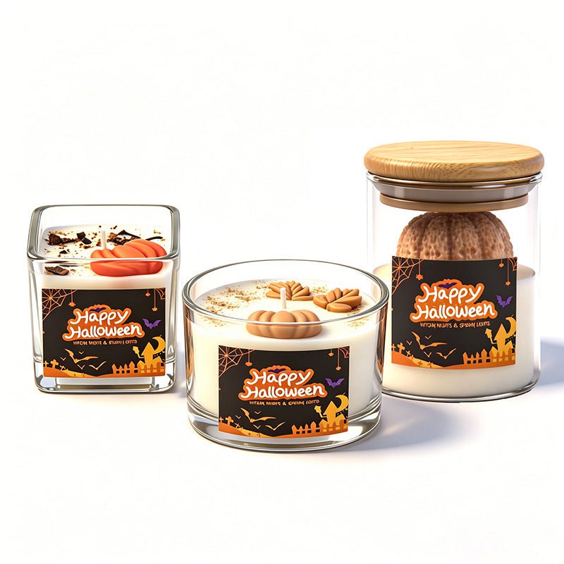 Creative Halloween Pumpkin Scented Candle - Partydeco