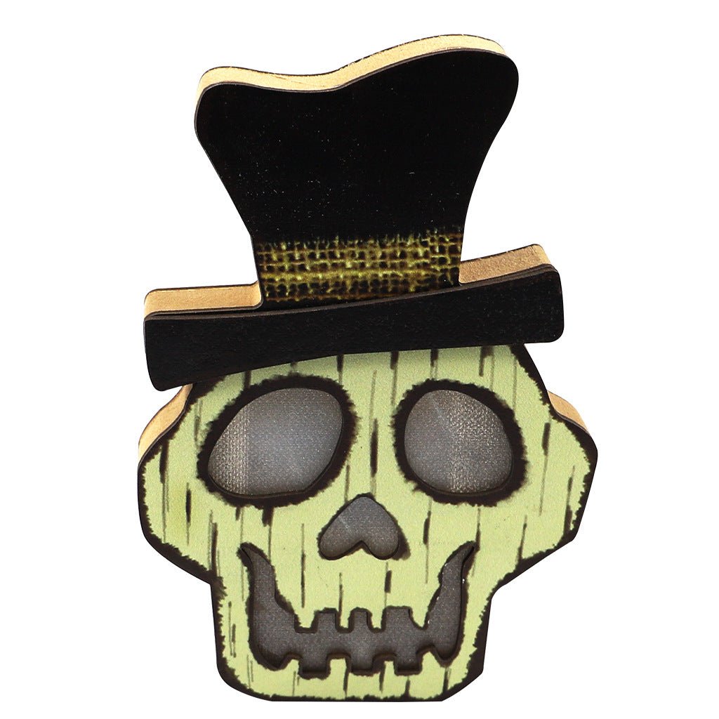 Creative Halloween Wooden Pumpkin Lamp Halloween Decorations - Partydeco
