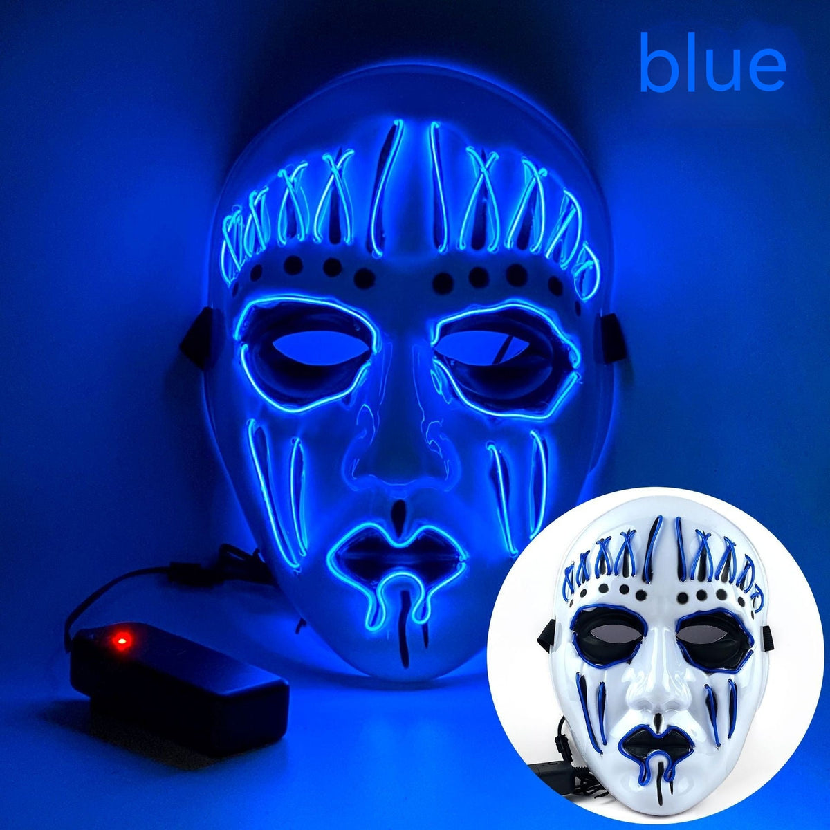 EL Cold Light Mask For Halloween Performance - Partydeco