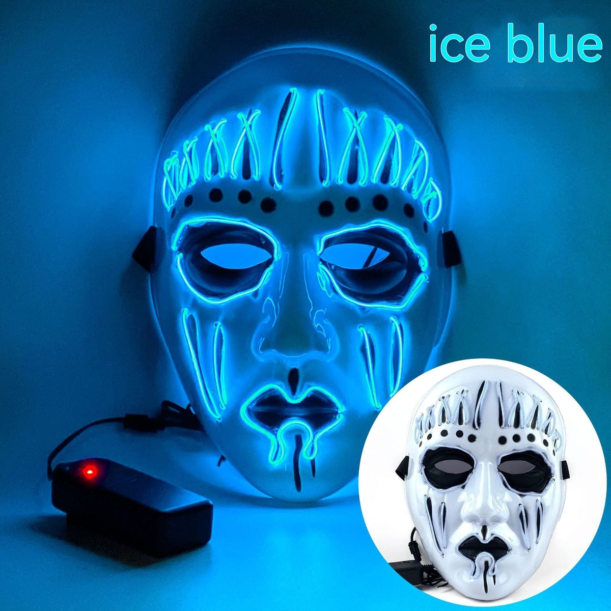EL Cold Light Mask For Halloween Performance - Partydeco