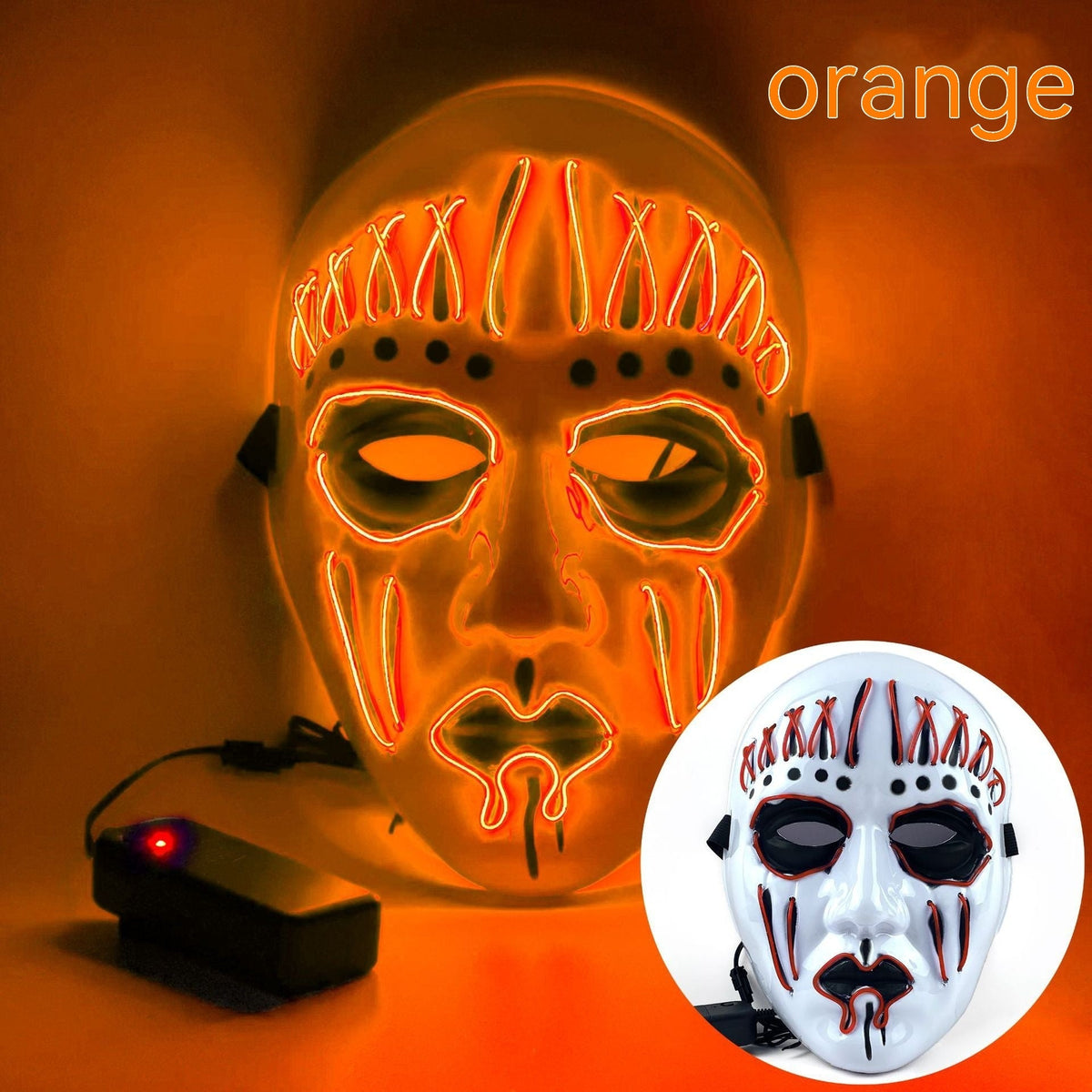 EL Cold Light Mask For Halloween Performance - Partydeco