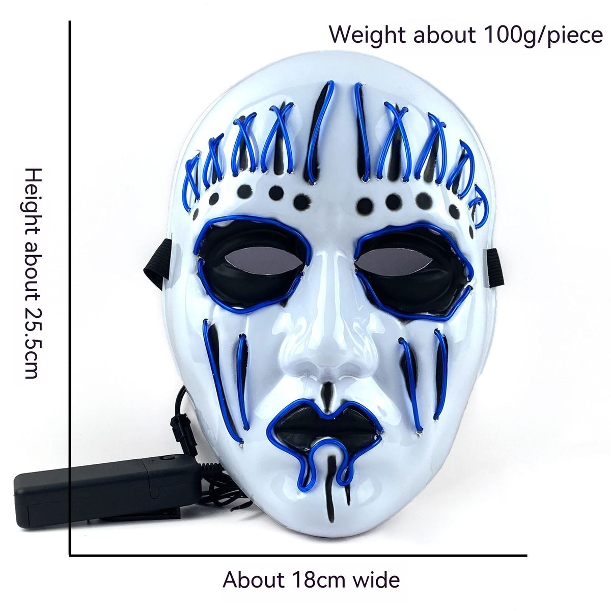 EL Cold Light Mask For Halloween Performance - Partydeco