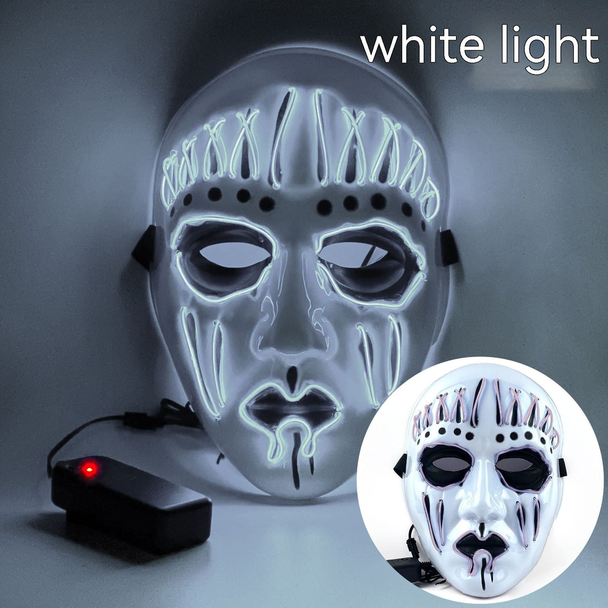 EL Cold Light Mask For Halloween Performance - Partydeco