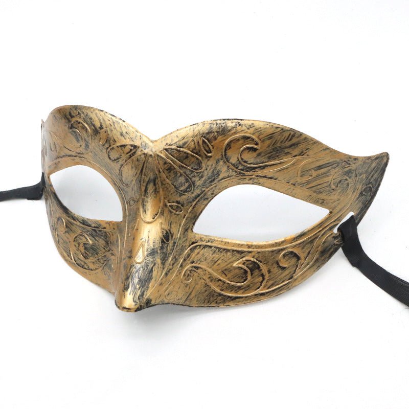 Halloween Ball Party Vintage Prince Flat Head Mask - Partydeco