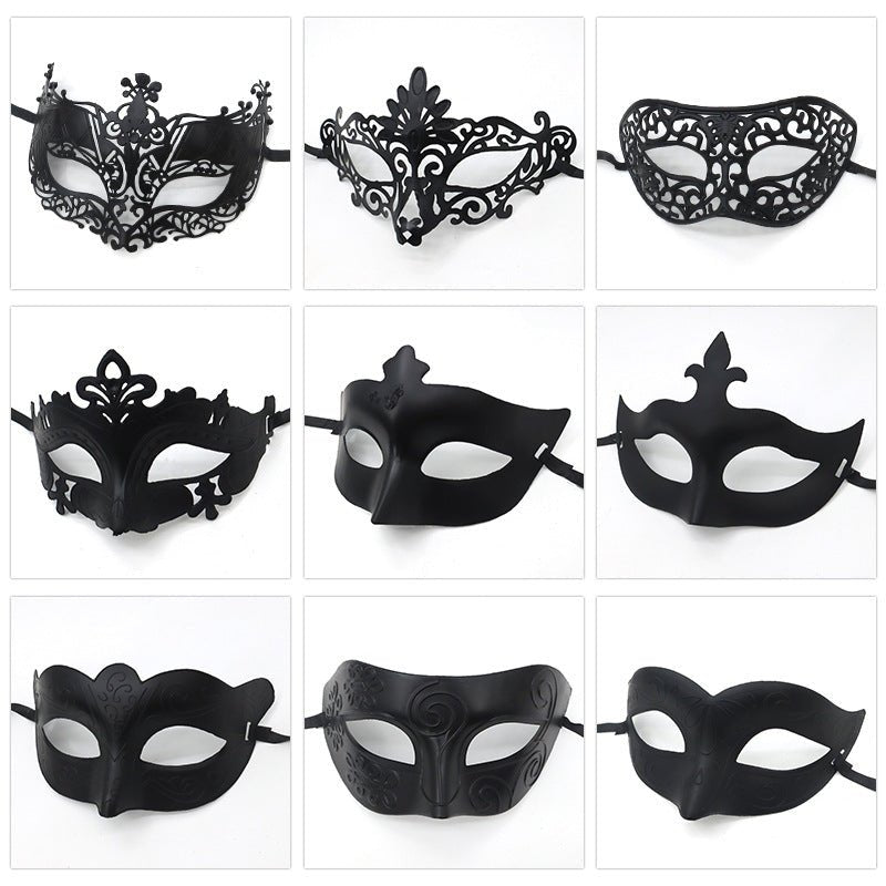 Halloween Ball Party Vintage Prince Flat Head Mask - Partydeco