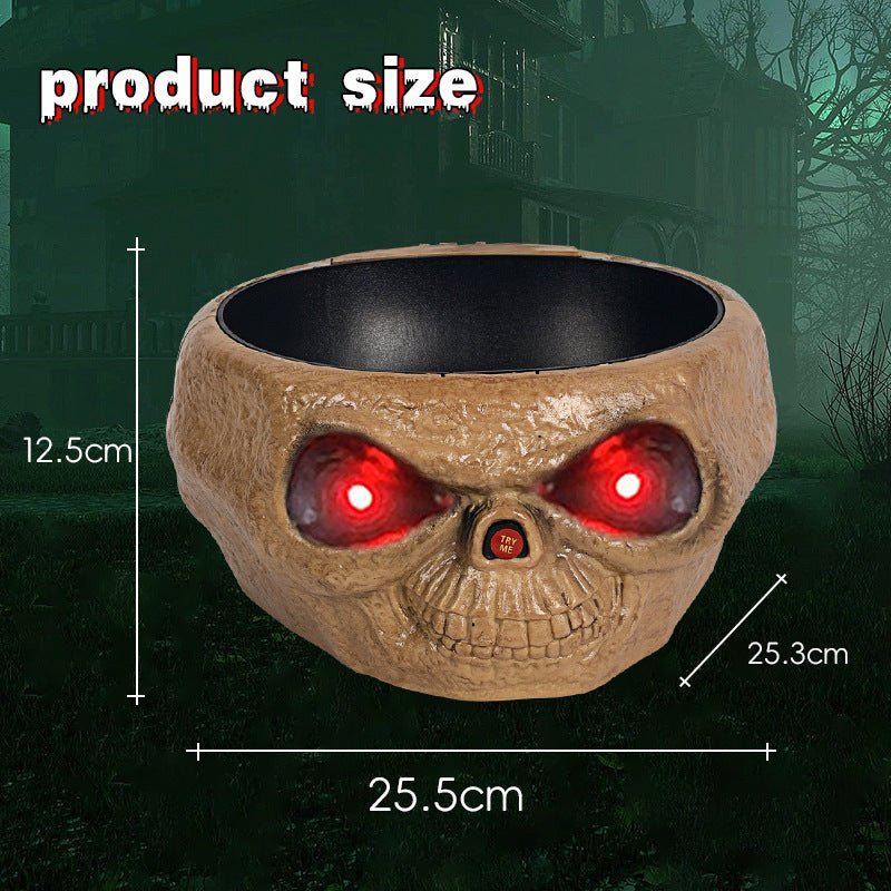 Halloween Candy Bowl Plastic Pumpkin Bowl With Motion Activated Hand, Halloween Serving Dishes Battery Operated Halloween Pumpkins Bowl For Trick-or-Treaters Party - Partydeco
