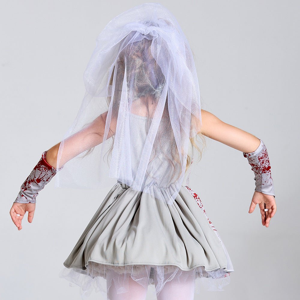 Halloween Costume Children's Gray Pettiskirt - Partydeco
