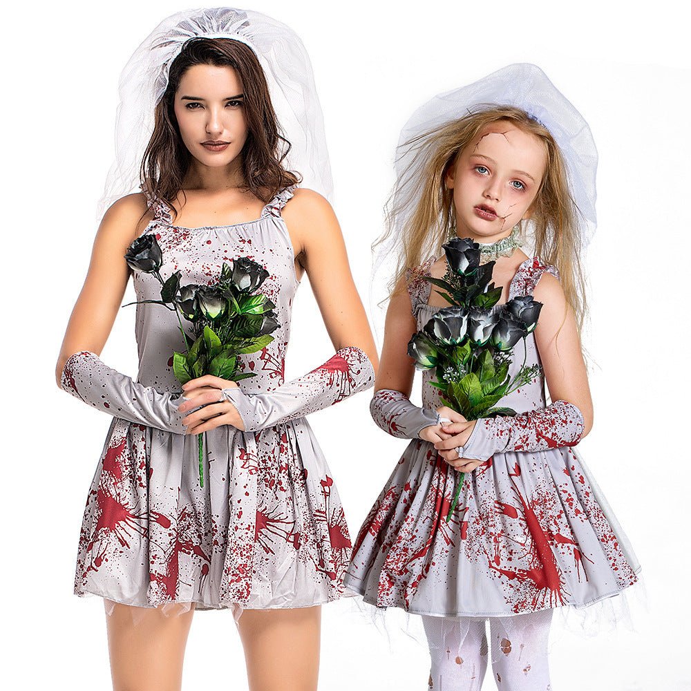 Halloween Costume Children's Gray Pettiskirt - Partydeco