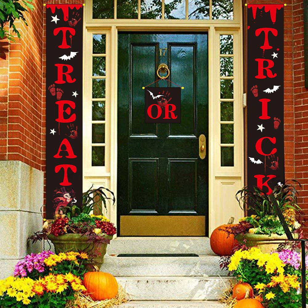 Halloween decoration outdoor banner halloween couplets - Partydeco