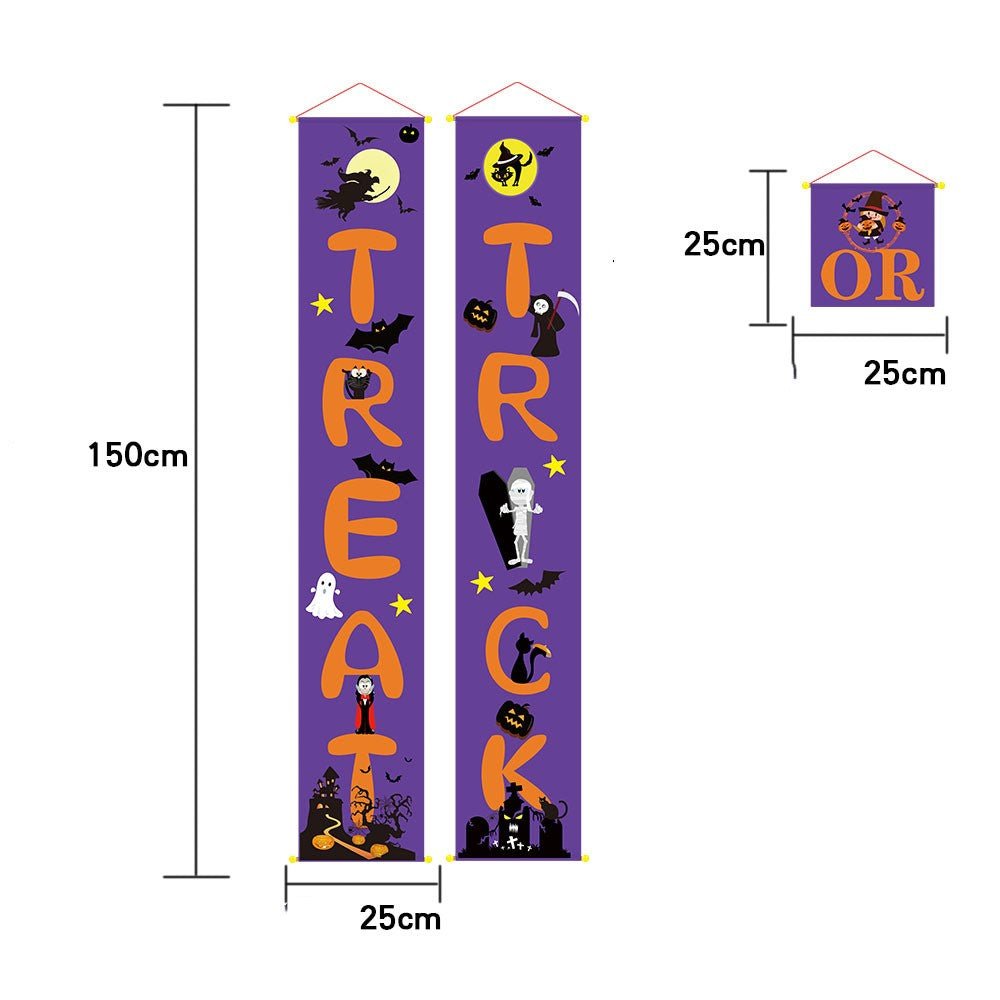 Halloween decoration outdoor banner halloween couplets - Partydeco