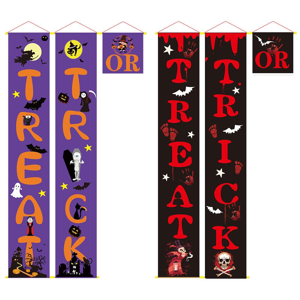 Halloween decoration outdoor banner halloween couplets - Partydeco