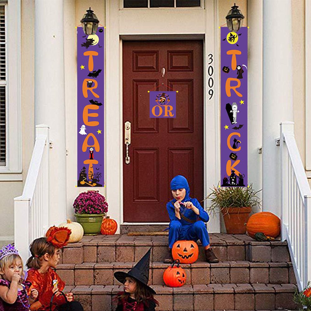 Halloween decoration outdoor banner halloween couplets - Partydeco