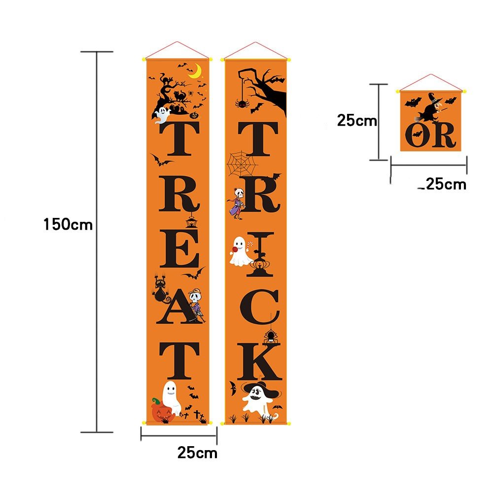 Halloween decoration outdoor banner halloween couplets - Partydeco