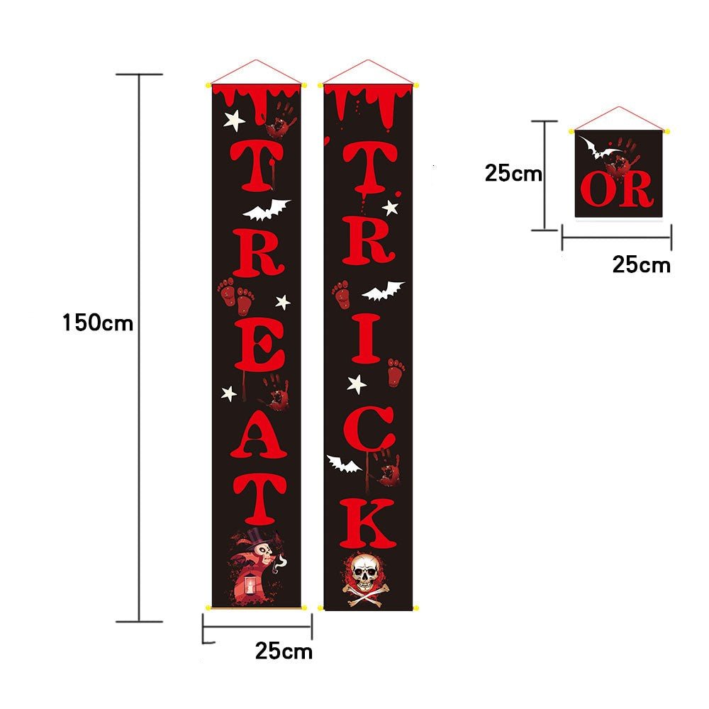 Halloween decoration outdoor banner halloween couplets - Partydeco