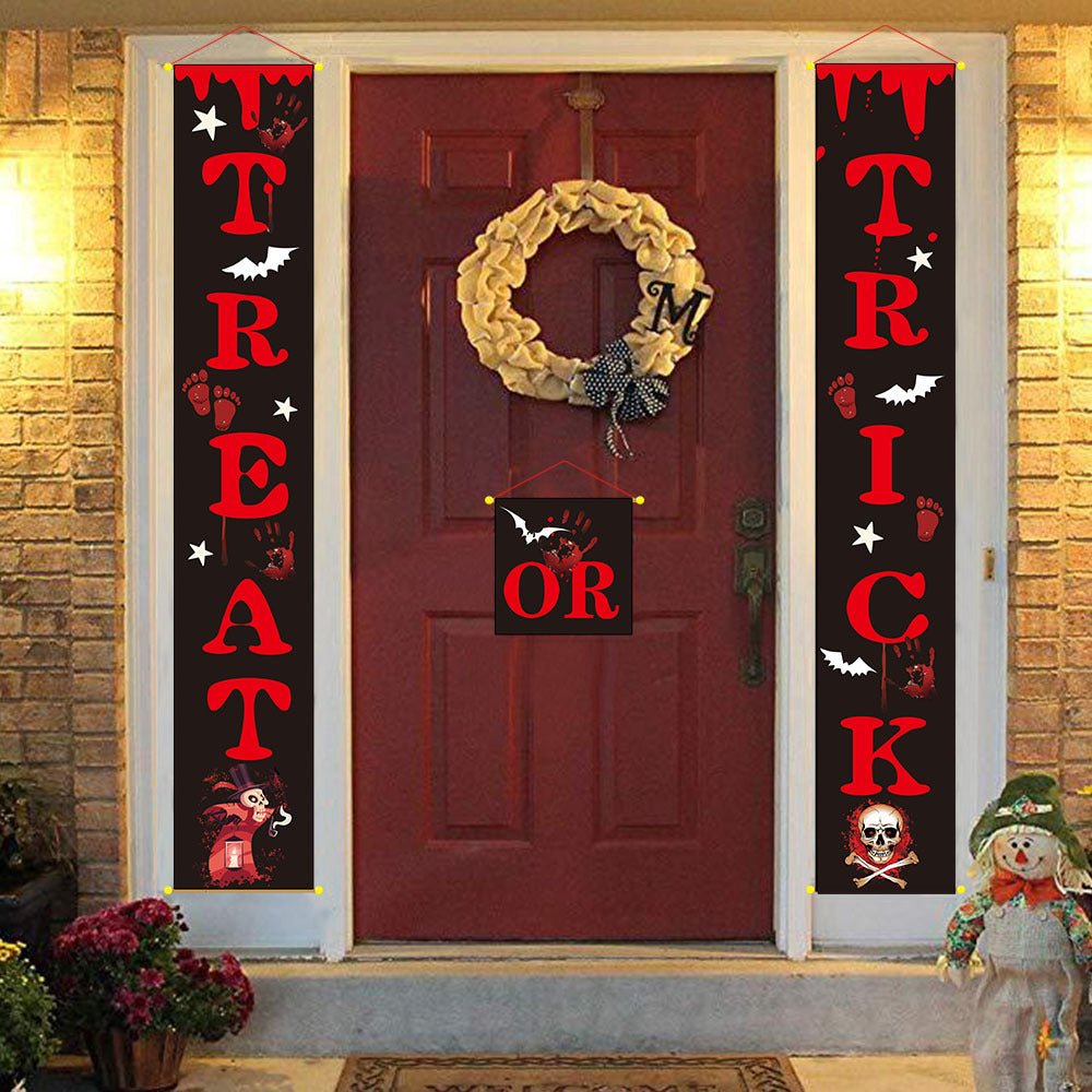 Halloween decoration outdoor banner halloween couplets - Partydeco