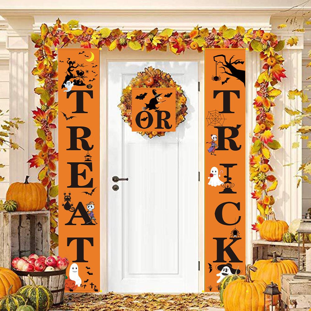 Halloween decoration outdoor banner halloween couplets - Partydeco
