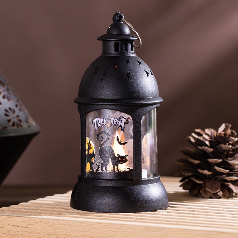 Halloween Decoration Pumpkin Lamp Portable Halloween Castle Wind Lamp Halloween Pendant Party Decoration Props - Partydeco