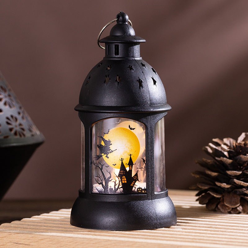 Halloween Decoration Pumpkin Lamp Portable Halloween Castle Wind Lamp Halloween Pendant Party Decoration Props - Partydeco