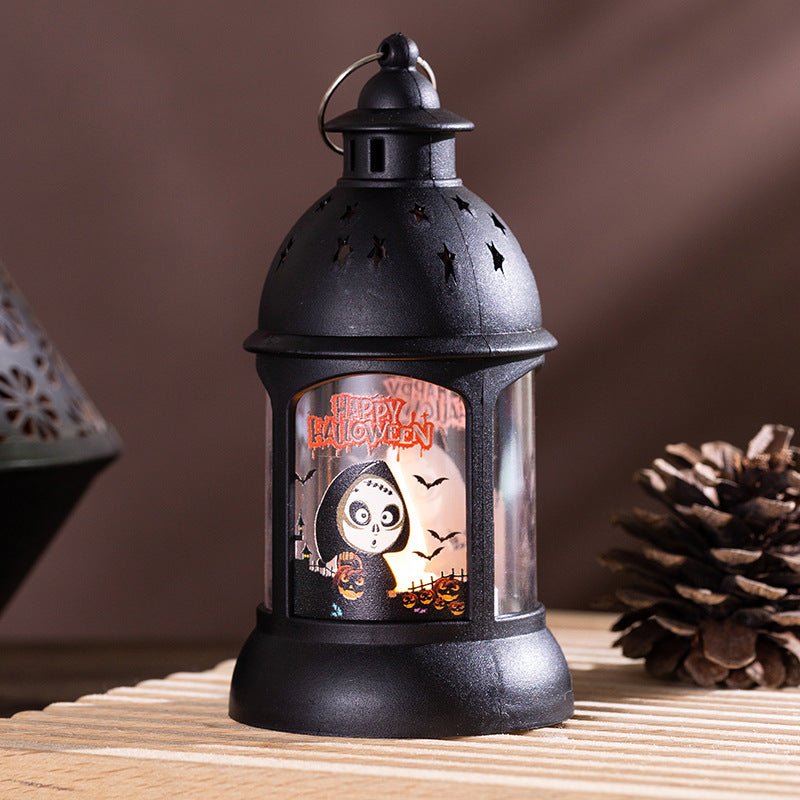 Halloween Decoration Pumpkin Lamp Portable Halloween Castle Wind Lamp Halloween Pendant Party Decoration Props - Partydeco