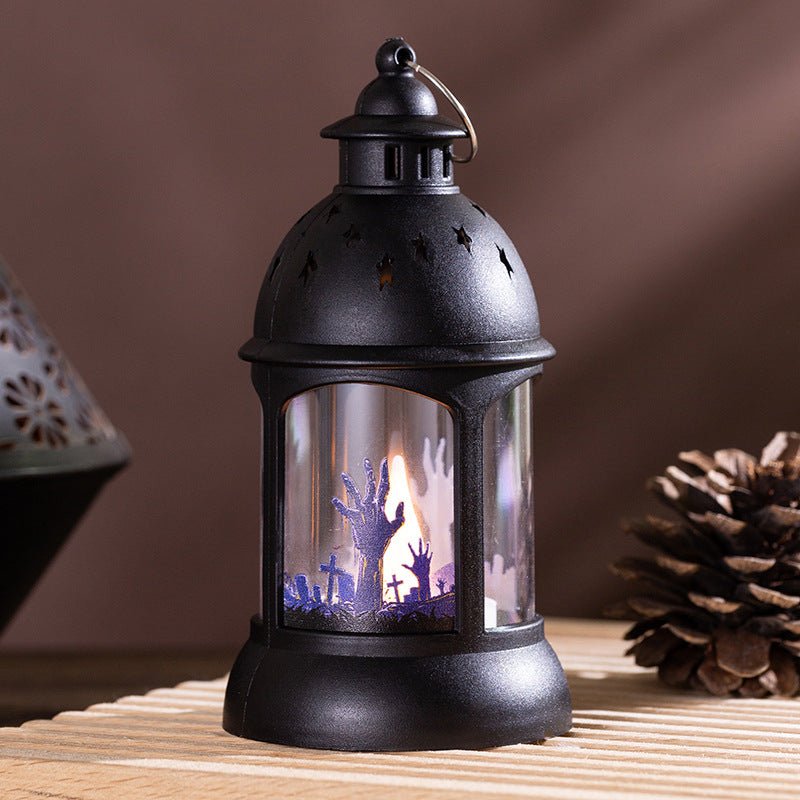 Halloween Decoration Pumpkin Lamp Portable Halloween Castle Wind Lamp Halloween Pendant Party Decoration Props - Partydeco