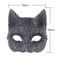 Halloween Diamond Cat Mask Gloves Suit Diamond Sexy Cat Girl Dance Party Dress Up Props - Partydeco