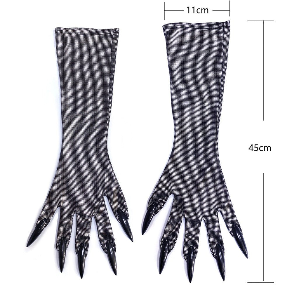 Halloween Diamond Cat Mask Gloves Suit Diamond Sexy Cat Girl Dance Party Dress Up Props - Partydeco