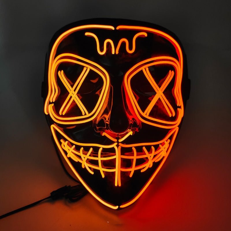 Halloween EL Horror Full Face Glow Mask - Partydeco