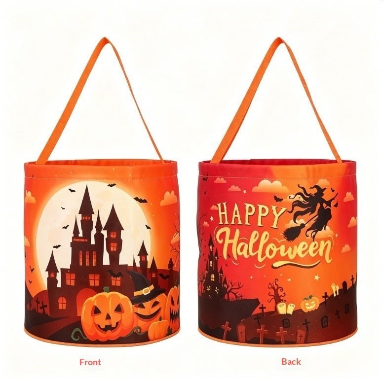 Halloween Pumpkin Bucket Party Decoration Lights - Partydeco