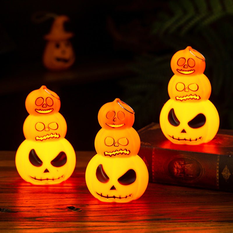 Halloween Pumpkin Lantern Portable Halloween Pumpkin Pile Ornaments Halloween Decorations Pendant Party Props - Partydeco